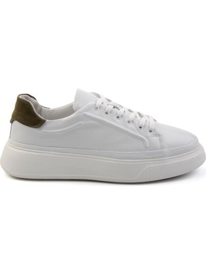 Bambi Beyaz Leather Erkek Sneaker E01728033703