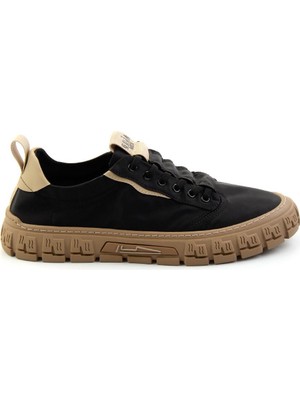 Bambi Siyah Leather Erkek Sneaker E01185051818
