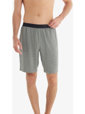 Erkek Premium Viskoz Gri Şort C4T2N7O04