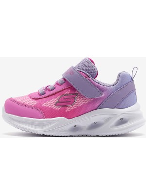 Skechers Skechers Sola Glow - Ombre Deluxe Küçük Kız Çocuk Lavanta/Pembe Işıklı Spor Ayakkabı 303714N Lvpk