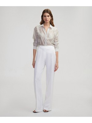 İpekyol Çift Metal Tokalı Wide Leg Fit Pantolon IS1250003220002