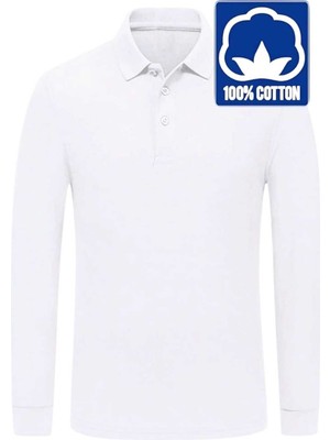 Uniquetrenders Erkek Çocuk Uzun Kol  Pamuklu Polo Yaka T-Shirt Günlük ve Okul Uniforma Okul T-Shirt