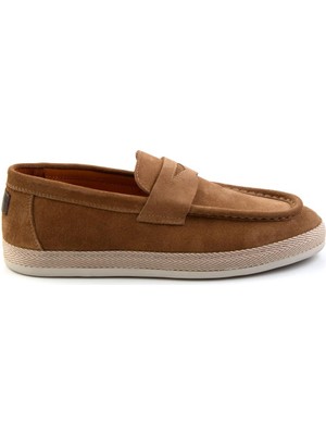 Bambi Taba Leather Erkek Espadril E01901361702