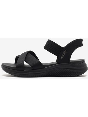 Skechers Ultra Flex 3.0 - Never Better Kadın Siyah Sandalet 119975 Bbk