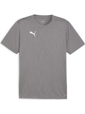 Puma Teamfinal Training Jersey Erkek Futbol Antrenman Tişörtü 65855713 Gri