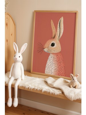 Artiera Minimalist Çocuk Odası ve Bebek Odası Ahşap Çerçeveli Duvar Tablosu