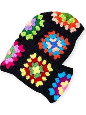 El Örgüsü Crochet Balaclava Boyunluk Bere,örgü Şapka