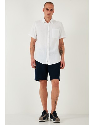 Buratti  Pamuk Regular Fit Normal Bel Müslin Short Erkek Short CF25S657802