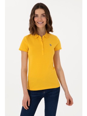 U.s. Polo Assn. Kadın Safran Tişört 50280070-VR043