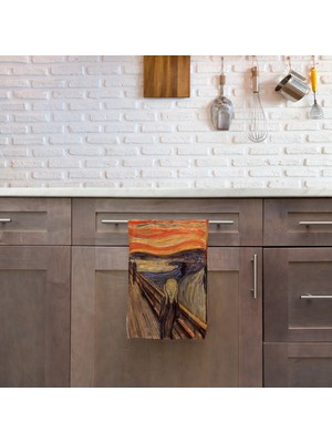 The Scream - Çığlık Mutfak Havlusu 2 Adet