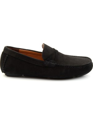 Bambi Siyah Leather Erkek Loafer Ayakkabı E01547007801