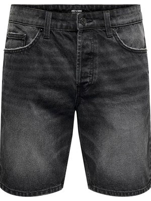 Only & Sons Onsedge Pım Dnm Shorts Box Vd Siyah