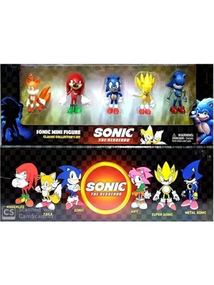 Luxury Sonic Oyuncak 5 Li Set Figür 1 Adet