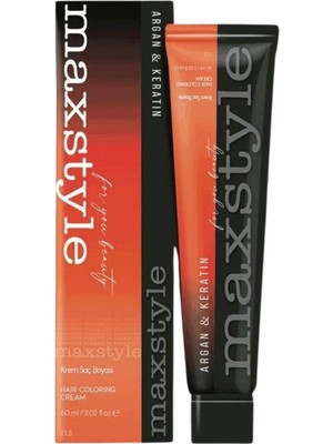 Maxstyle SPS293 Argan ve Keratin 2025/05.34 Çikolata Kahve 60 ml 1 Adet Saç Boyası Oksidansız