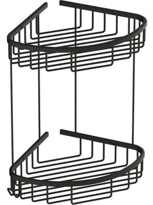 Duxxa 19X19 Köşe Malzemelik Oval Siyah Ikili A.502.S