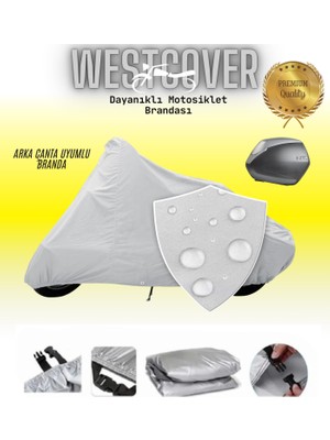 Motoran Sprint 125 Arka Çanta Uyumlu Motorsiklet Brandası, Motor Örtüsü WEST01