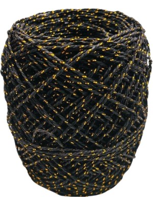 Angel Çanta Aksesuar Çanta 100 gr Sarılmış Kağıt Ip Siyah Simli