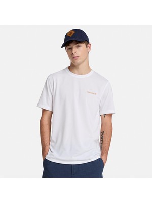 Timberland Quıck-Dry Short Sleeve Tee Erkek Beyaz Tshirt TB0A6EKS1001