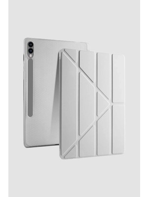 Nezih Case Samsung Tab S10 Plus / S9 Plus / Tab S9 Fe Plus Uyumlu Kalem Bölmeli Standlı Uyku Modlu Akıllı Kılıf