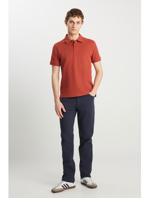 Texas Straight Fit Düz Kesim Normal Bel Lacivert Pamuklu Esnek Pantolon