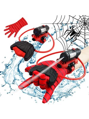 Brother Toys Su Atan Oyuncak Örümcek Adam Eldiven Spider Man Su Tabancası 130 ml Depolu 13 Cm.