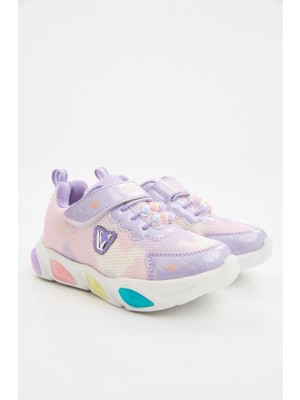 Vicco Gelato 346.B25Y.177 Anatomik Taban Kız Çocuk Işıklı Spor Ayakkabı Lila 22-25