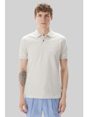 Boss Regular Fit Pallas Polo Yaka T-Shirt Bej
