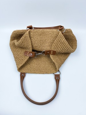 Hasır Çanta / En 40 cm.Yükseklik 26 cm.Sap uzunluğu 40 cm.