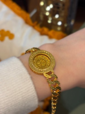 Zerafet Zinciri Çeyrek Yuvalı Bileklik