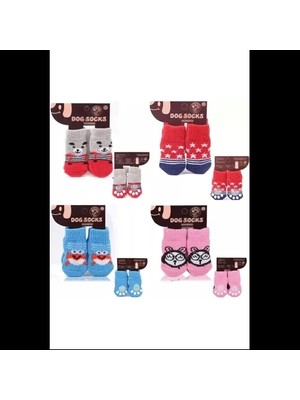 Akıllı Durak Kedi Köpek Kaydırmaz Örme Çorap