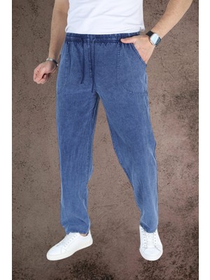 Yazlık Keten Pantolon Ham Bez Eşofman Beli Lastikli Unisex Rahat Kalıp Hambez Büyük Beden Alt Eşofman %100 Pamuk
