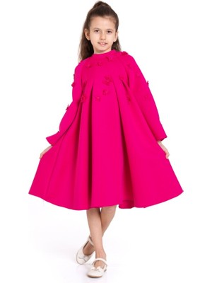 Damasqino Kız Çocuk Elbise 4-8 Yaş 9192
