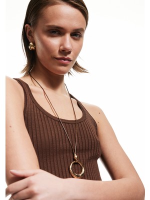 Koton Derin Yuvarlak Yaka Kolsuz Triko Atlet