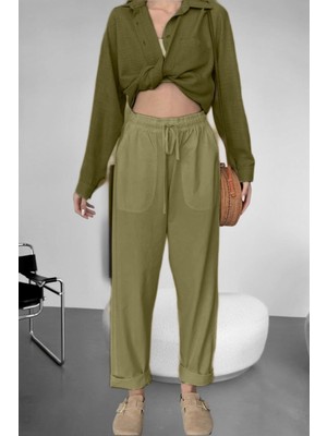 Keten Pantolon Hambez Alt Eşofman Rahat Kalıp Büyük Beden Ham Bez UNISEX%100 Pamuk Relaxed Beden Aralığı M-6xl