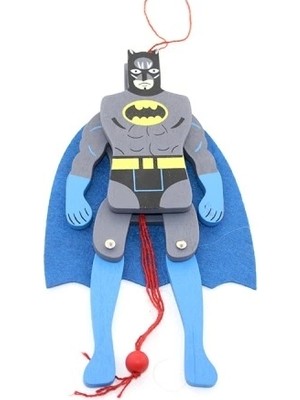Akıllı Durak Ahşap Sallanan Batman Figürü