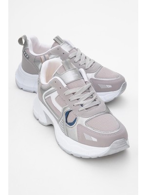 Ccway Bağcıklı Anorak Kadın Spor Ayakkabı BUZ BEYAZ