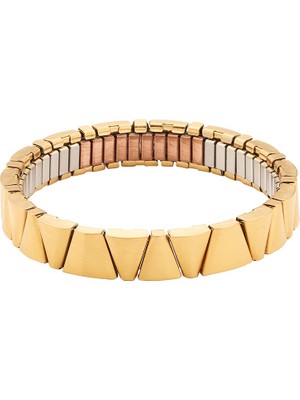 Energetix Altın Renkli Manyetik Esnek Bileklik - M Bedeni(15-16cm bilekler için)