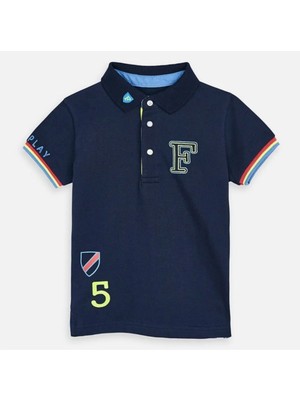 Mayoral Polo Kısa Kol Yakası Baskılı Erkek Çocuk T-Shirt