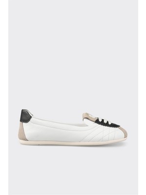 Elle Siyah Deri Kadın Spor Ayakkabı