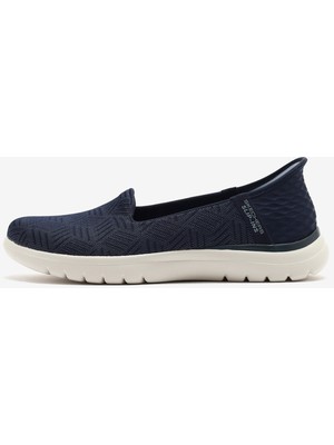 Skechers On-The-Go Flex - Clover Kadın Lacivert/Beyaz Günlük Ayakkabı 138182 Nvw