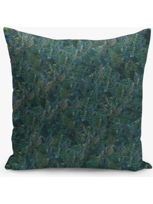 Çift Taraflı Dijital Baskı Kırlent Kılıfı Bahar Desenli