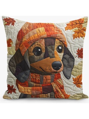 Çift Taraflı Dijital Baskı Kırlent Kılıfı Bahar Desenli