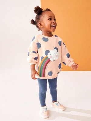 Laciel Paris Süzene Gökkuşağı Nakışlı Kız Takım