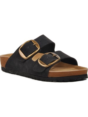 Pierre Cardin Siyah Kadın Terlik