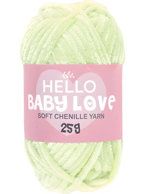 Hello Baby Love Şönil Kadife Punch ipliği 25 gr