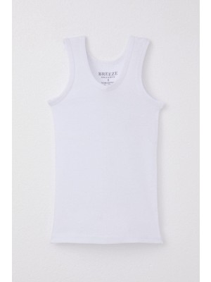 Breeze Erkek Çocuk Atlet 1-13 Yaş, Beyaz