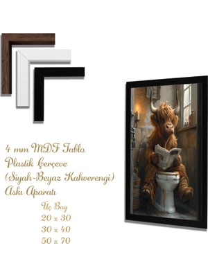 Yapay Zeka Görselli Mdf Plastik Çerçeveli Dekoratif Tablo