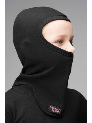 Çocuk Kar Maskesi - Thermoform - Heavy -  Siyah