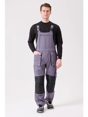 Baccata Bahçıvan Tulum Erkek İş Güvenliği Kot Salopet Dayanıklı Denim Tulum Çok Cepli