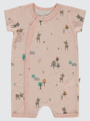 Civil Baby Kız Çocuk Patiksiz Tulum 6-18 Ay Pembe